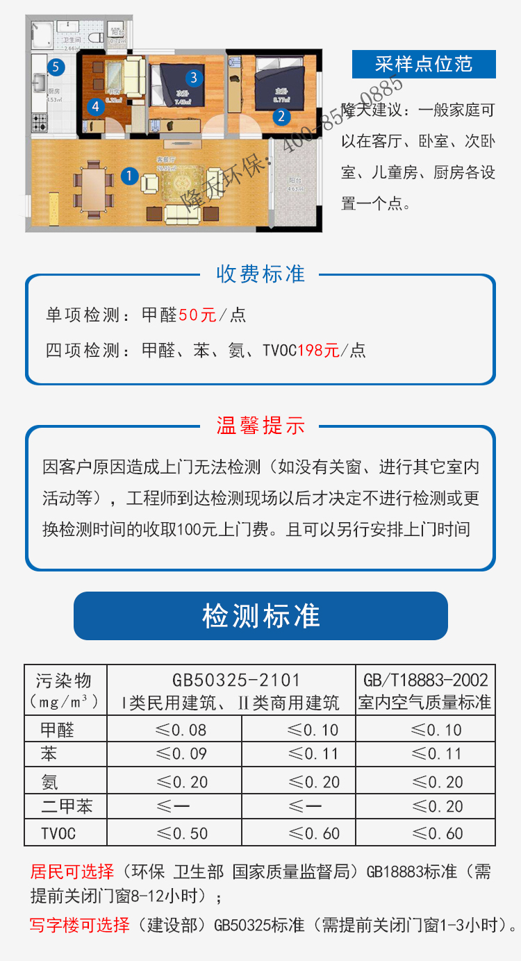 广州甲醛检测标准